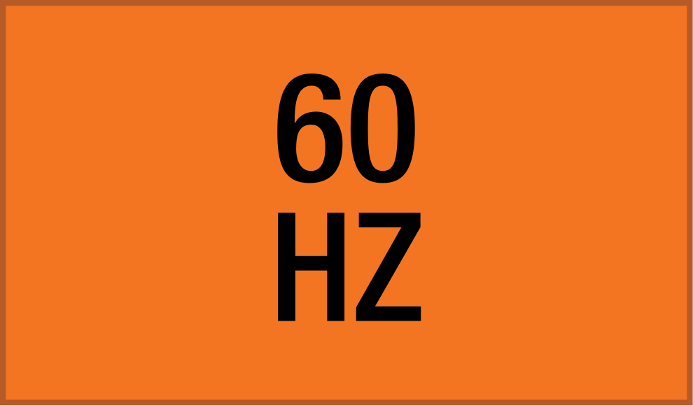 Elektrikli Ekipman Etiketleri, 2-1/4“ Yükseklik x 9” Genişlik, (60 Hz)