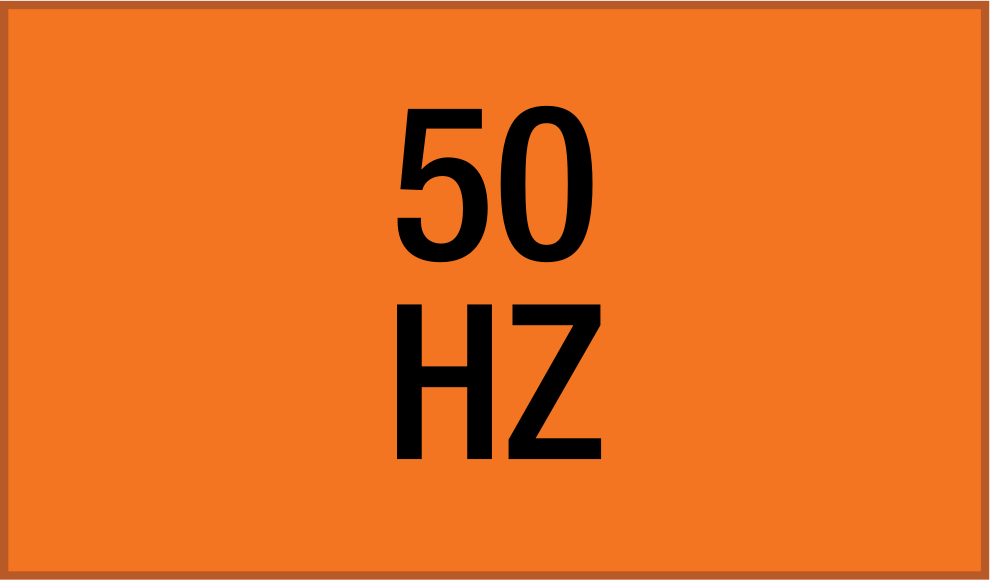 Elektrikli Ekipman Etiketleri, 2-1/4“ Yükseklik x 9” Genişlik, (50 Hz)