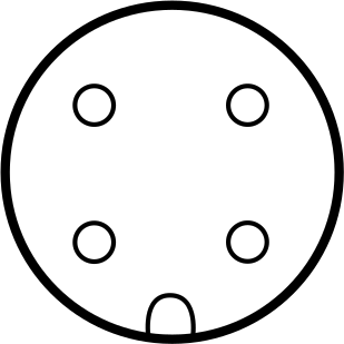 4 Pole M12 Socket