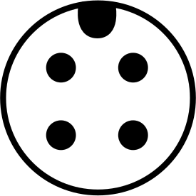4-Pole Micro M12 Plug