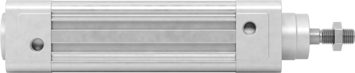 Kapalı Gövdeli Yüke Duyarlı Hava Silindiri, Kendinden Ayarlı Yastıklı, 32 mm Delik, 75 mm Strok