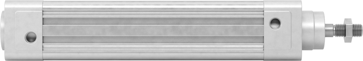 Kapalı Gövdeli Yüke Duyarlı Hava Silindiri, Kendinden Ayarlı Yastıklı, 32 mm Delik, 125 mm Strok