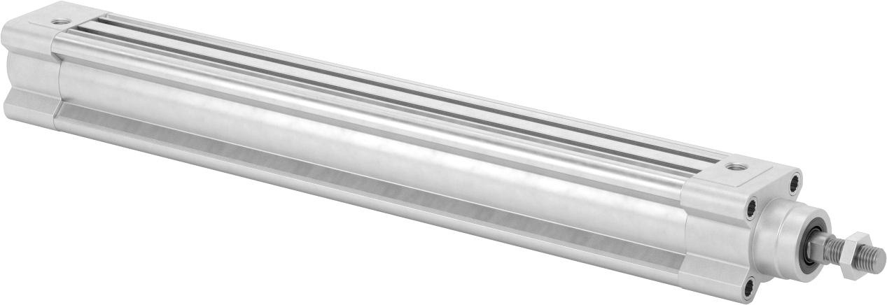 Kapalı Gövdeli Yüke Duyarlı Hava Silindiri, Yastıklı, 32 mm Delik Boyutu, 275 mm Strok Uzunluğu