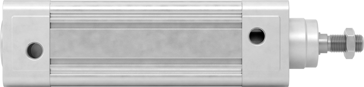 Kapalı Gövdeli Yüke Duyarlı Hava Silindiri, Kendinden Ayarlı Yastıklı, 63 mm Delik, 125 mm Strok