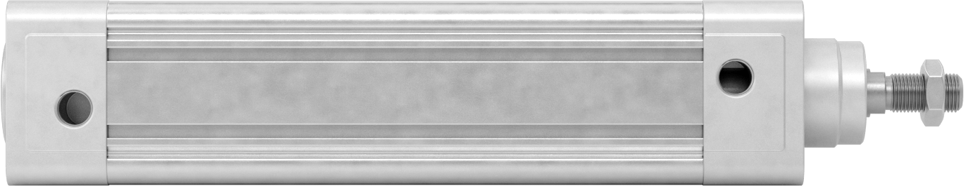 Kapalı Gövdeli Yüke Duyarlı Hava Silindiri, Kendinden Ayarlı Yastıklı, 63 mm Delik, 200 mm Strok