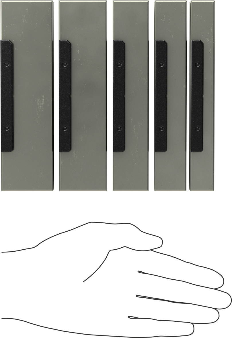 6" Genişliğinde Freze Makinesi Mengene Çeneleri için Paralel Set