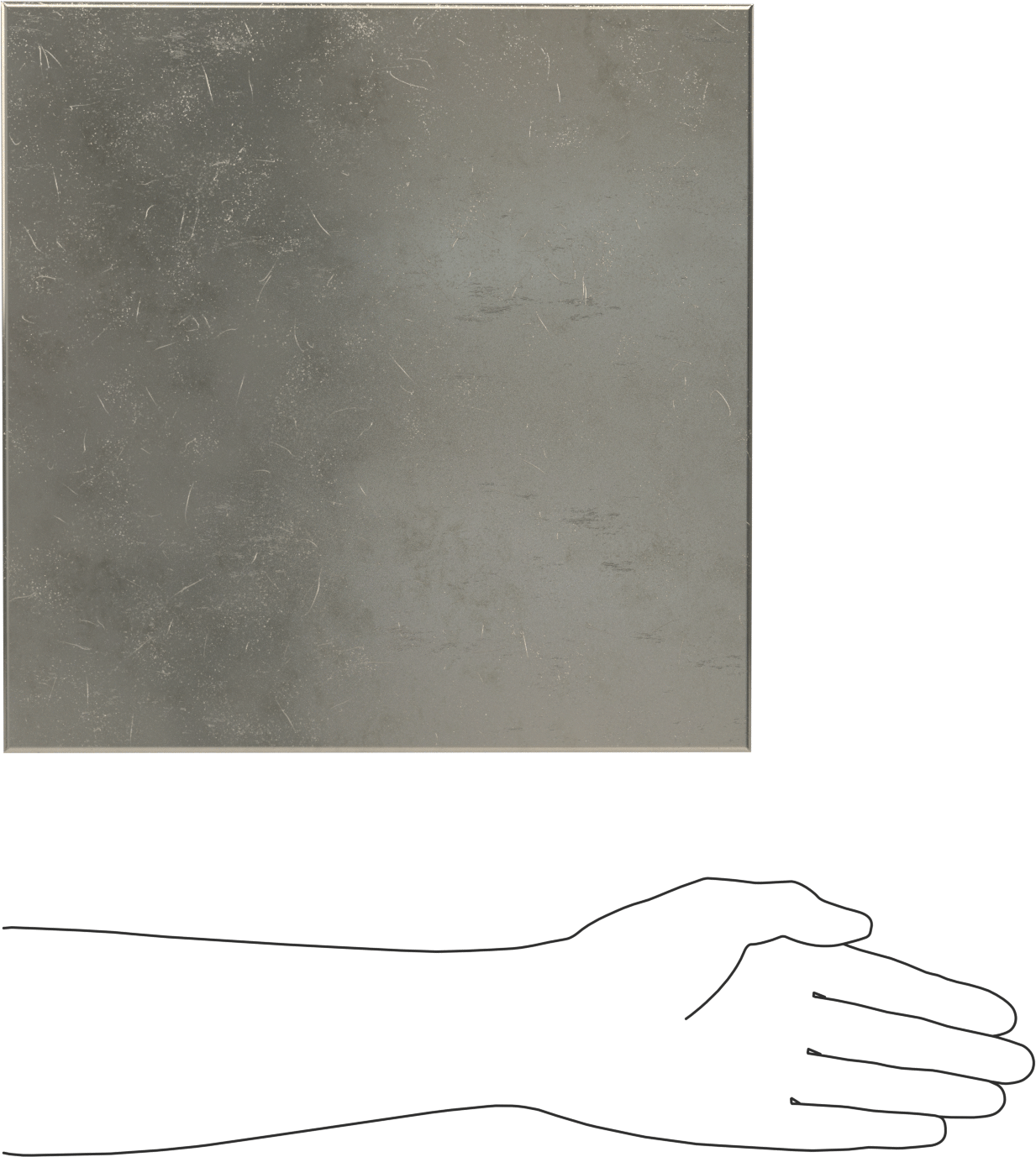 Çinko Folyo, 0,03“ Kalınlık x 12” Genişlik x 12" Uzunluk