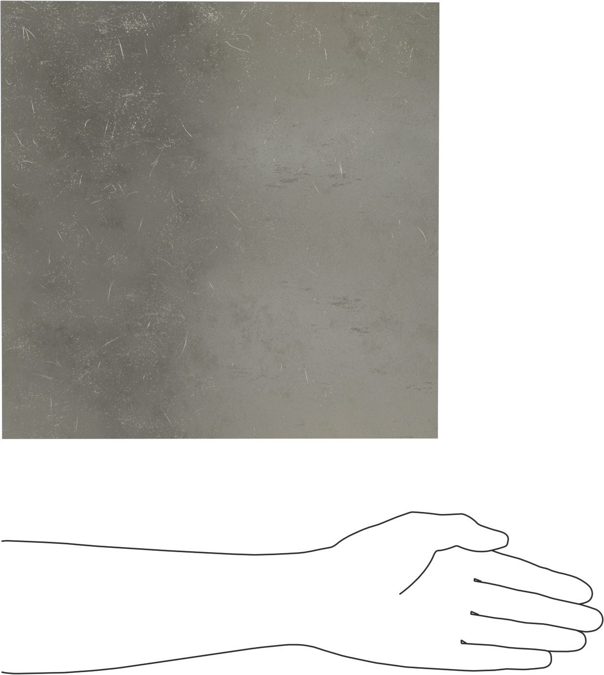 Çinko Folyo, 0,008“ Kalınlık x 12” Genişlik x 12" Uzunluk