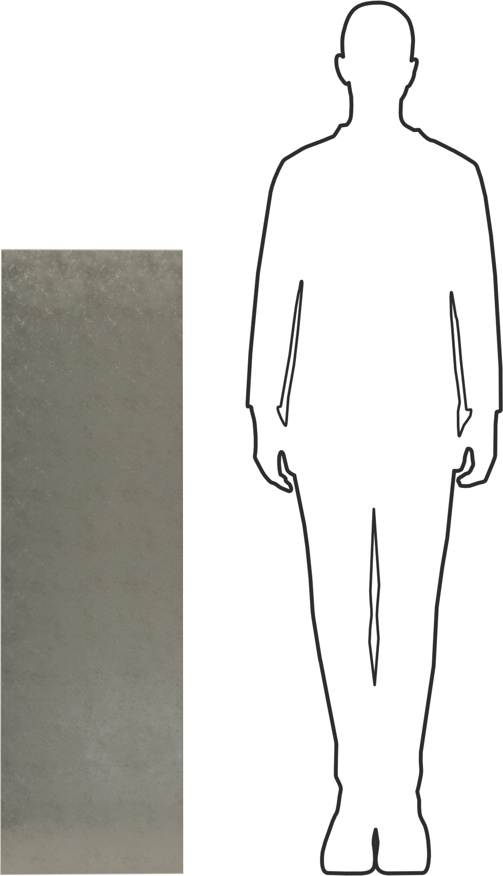 Çinko Folyo, 0,06“ Kalınlık x 14” Genişlik x 44" Uzunluk