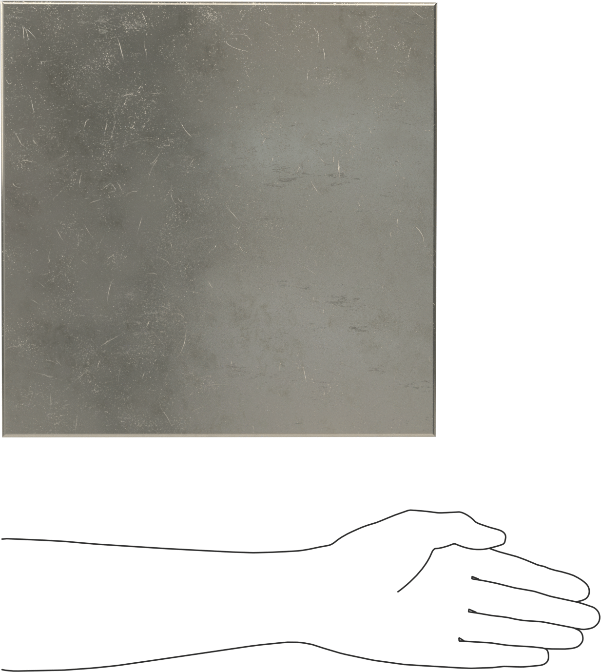 Çinko Folyo, 0,027“ Kalınlık x 12” Genişlik x 12" Uzunluk