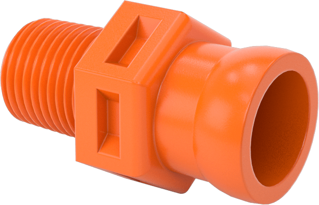 Erkek Adaptör, 1/4" Anma Ölçüsü x 1/8 NPT, Loc-Line Soğutma Suyu Hortumu için