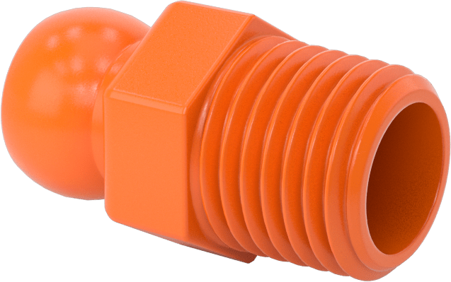Erkek Adaptör, 1/4" Anma Ölçüsü x 1/4 NPT, Loc-Line Soğutma Suyu Hortumu için