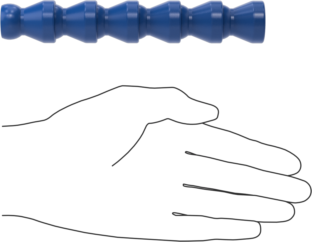 Loc-Line Soğutma Suyu Hortumu, 1/2" Anma Ölçüsü, Dişi x Erkek, 1/2 Ayak Uzunluk