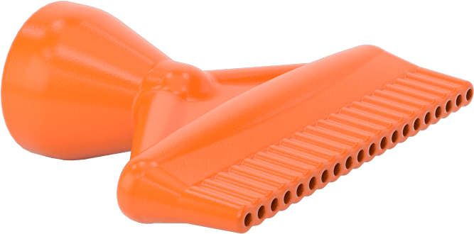 Akışlı Püskürtmeli 20 Delikli Nozul, 1/2" Boyut Loc-Line Soğutma Suyu Hortumu için