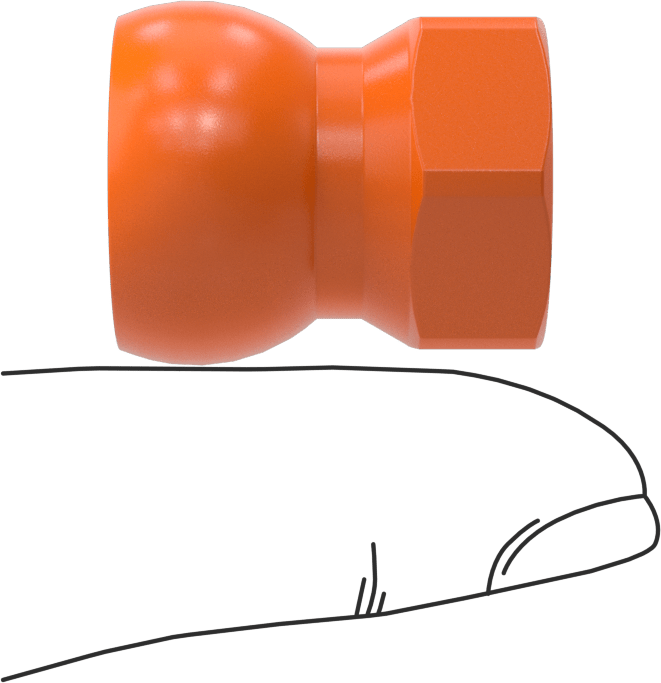 Konektör, Dişli 3/8“ Genişletilmiş Boru x Erkek 1/2” Loc-Line Soğutma Suyu Hortumu