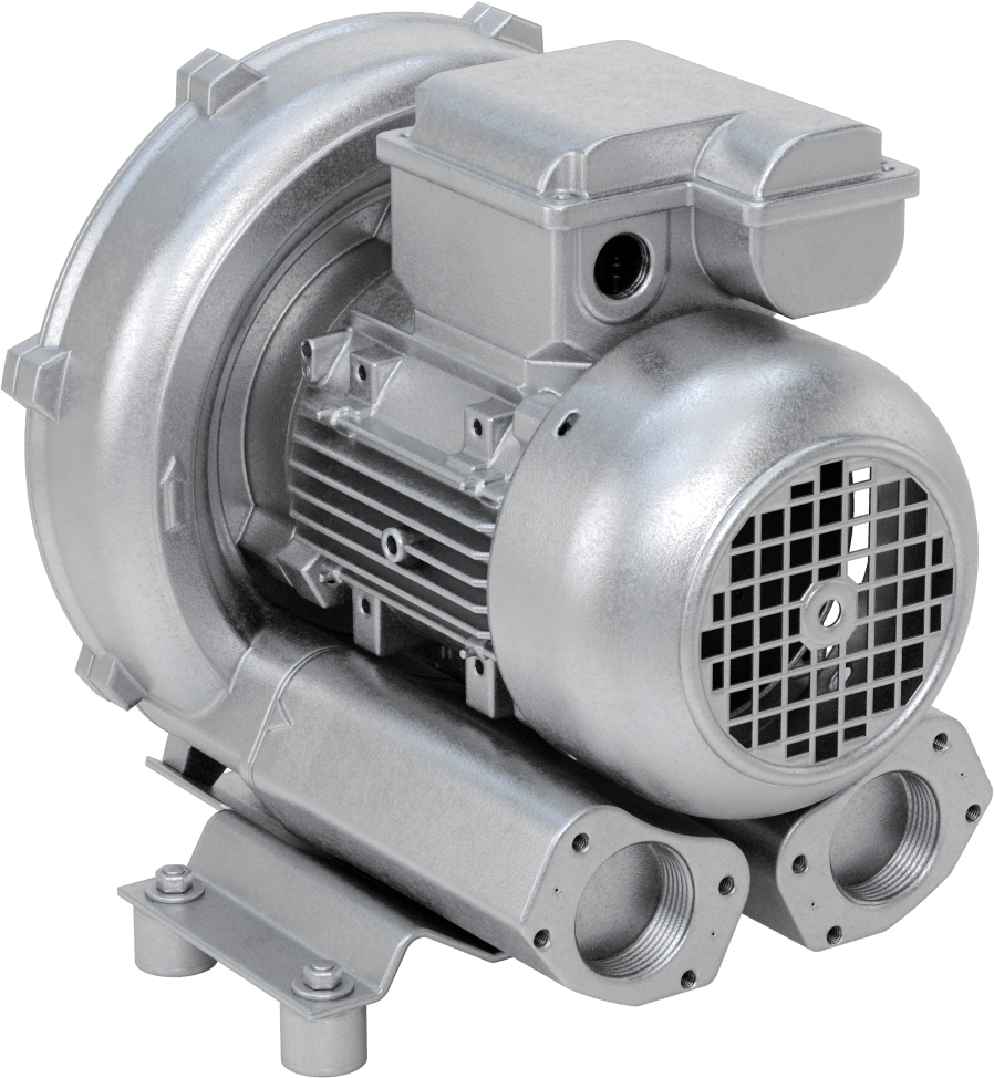 Yüksek Akışlı Düşük Basınçlı Sıkıştırılmış Hava Üfleyici, Tek Kademeli, Tek Faz, 57 CFM @ 0 PSI