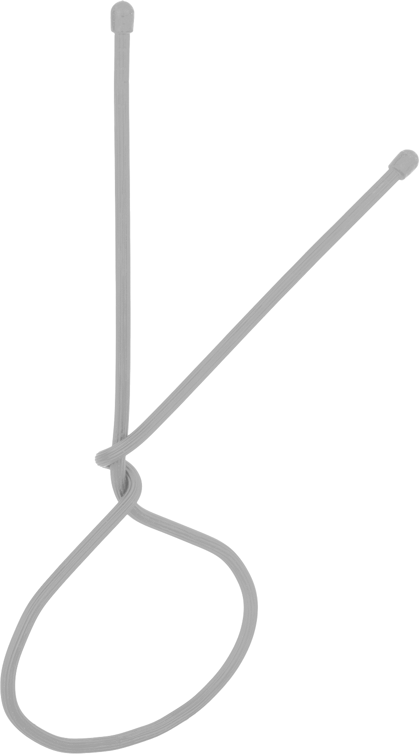 Çift Döngü Uçlu Bükümlü Bağ, 32" Uzunluk, 9-1/4" Maksimum Demet Çapı için