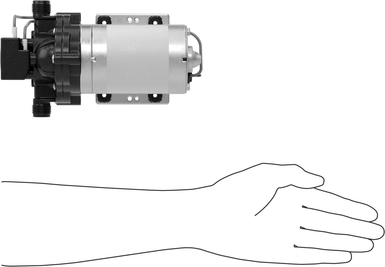 Her Yönde Sabit Akış Hızlı Pompa, Su için, 12V DC, 3.0 gpm, 115 Maksimum Basma Yüksekliği