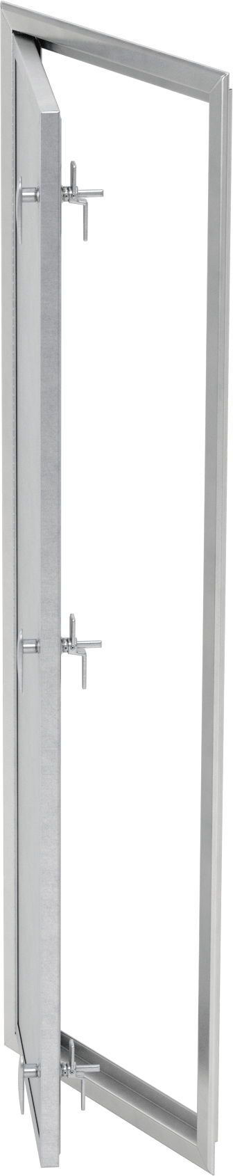 Alüminyum Çerçeveli Galvanizli Çelik Yalıtımlı Erişim Paneli, 60-1/4“ Yükseklik x 18-1/4” Genişlik x 1-1/2" Derinlik Açıklığı için
