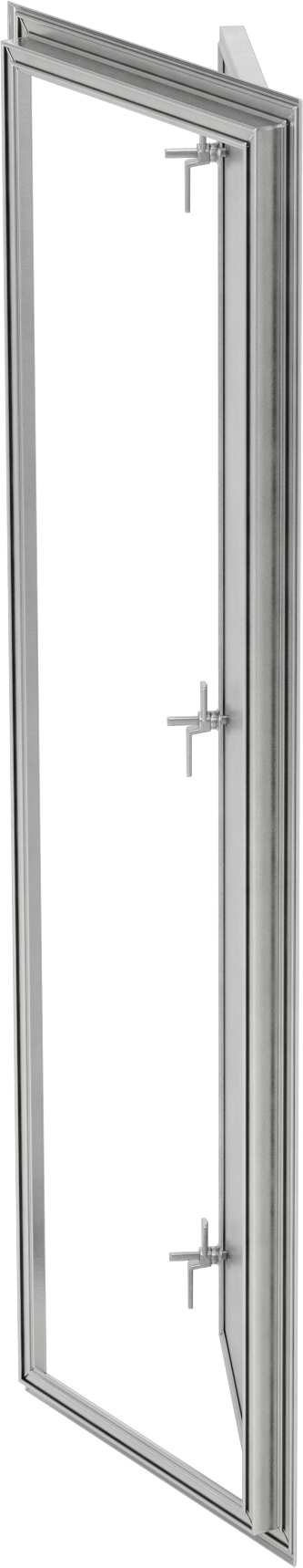 Alüminyum Çerçeveli Galvanizli Çelik Yalıtımlı Erişim Paneli, 60-1/4“ Yükseklik x 18-1/4” Genişlik x 1-1/2" Derinlik Açıklığı için