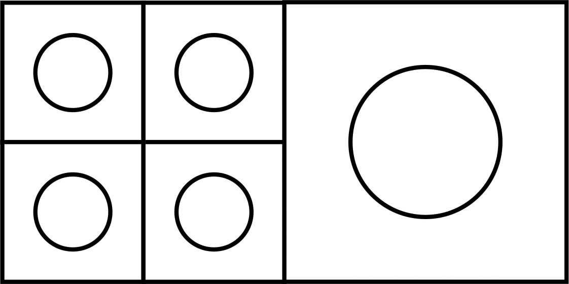 4 Small Inserts and 1 Large Insert