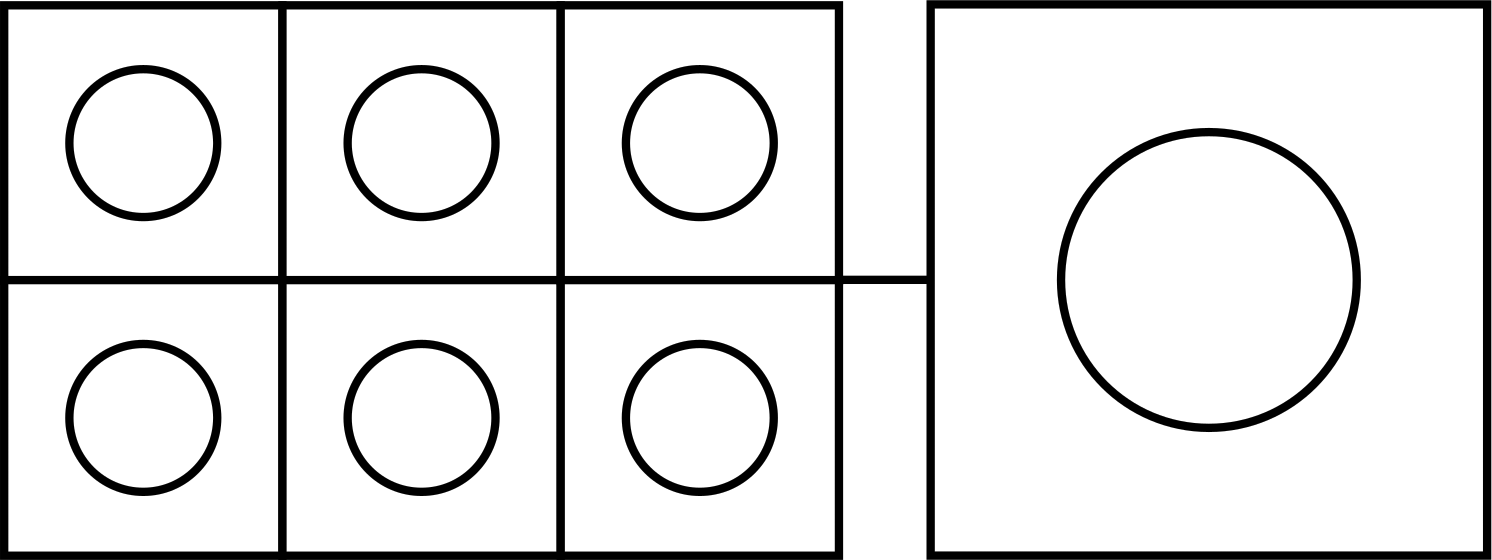6 Small Inserts and 1 Large Insert