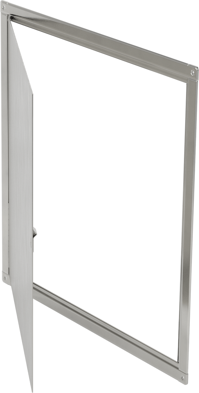 304 Paslanmaz Çelik Yüzeye Monte Erişim Paneli ve Çerçeve, 23-3/8“ x 23-3/8” Kesik için
