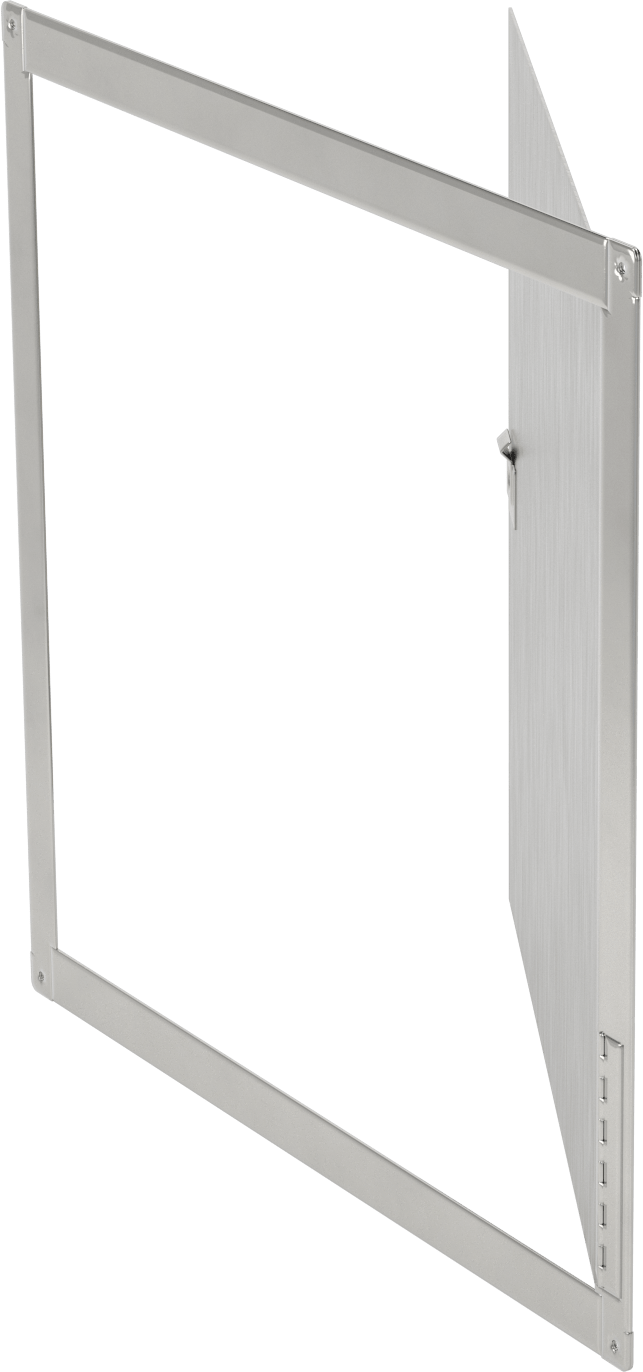 304 Paslanmaz Çelik Yüzeye Monte Erişim Paneli ve Çerçeve, 23-3/8“ x 23-3/8” Kesik için