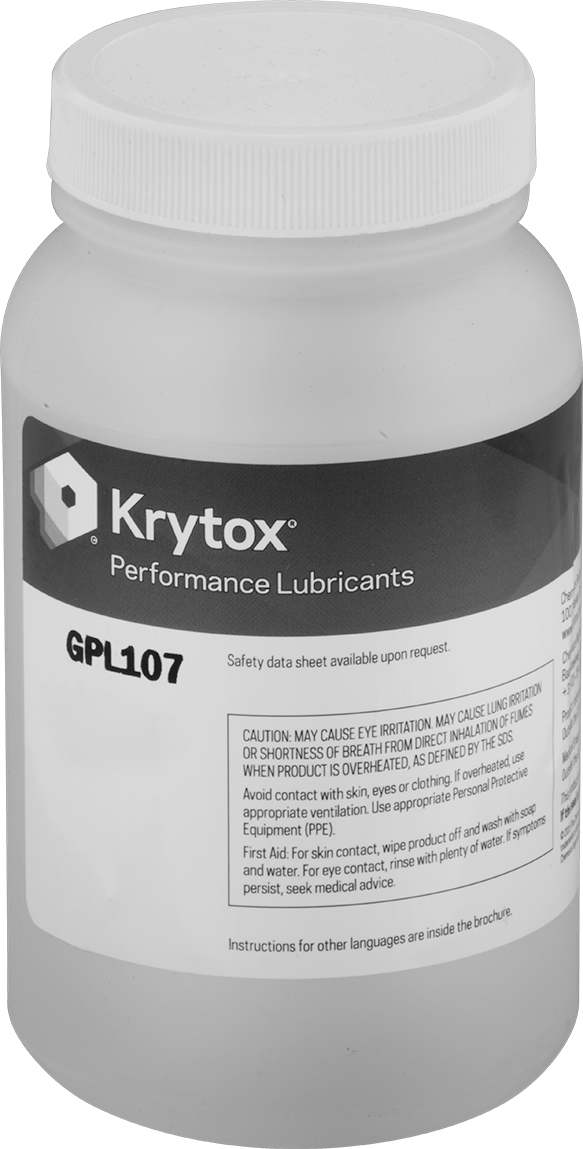 Gıda ve İçecek Gres Yağı, Kimyasal Dayanıklı GPL107 Yağı, 9 FL. oz.