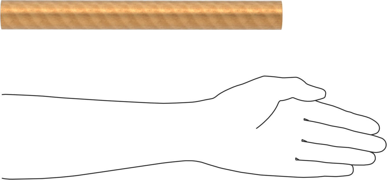 Ultra Aşınmaya Dayanıklı AMPCO® 18 Yatak Bronzu, 1-1/4" Çap, 12" Uzunluk