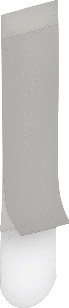 Yeniden Kullanılabilir Yapışkan Sırtlı Asma Kancası, Şeffaf Orta Yapışkanlı Şeritler, 3/4" x 2-3/4"