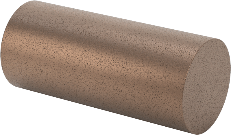 Yüksek Sıcaklık Grafit Dolgulu 841 Yatak Bronzu Çubuk, 1-3/4" Çap, 4" Uzunluk