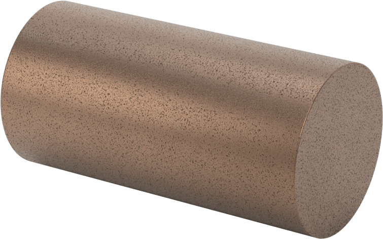 Yüksek Sıcaklık Grafit Dolgulu 841 Yatak Bronzu Çubuk, 2 inç Çap, 4" Uzunluk