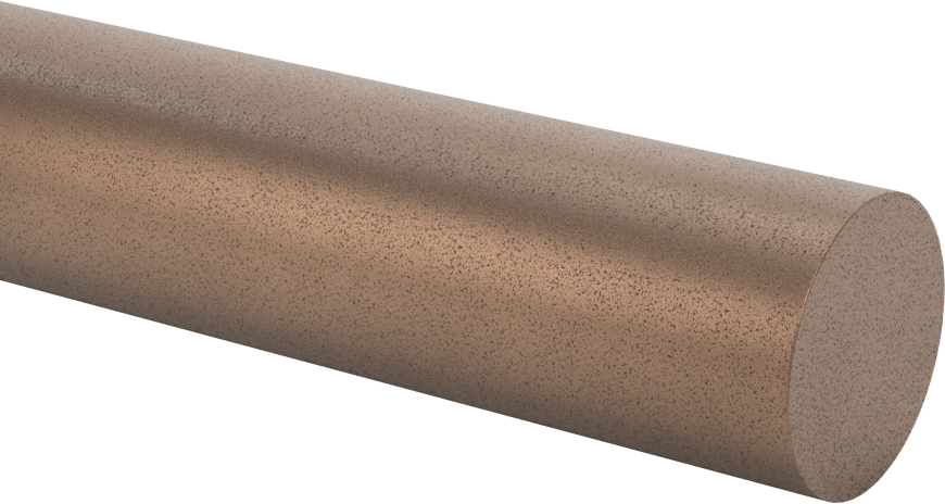 Yüksek Sıcaklık Grafit Dolgulu 841 Yatak Bronzu Çubuk, 1" Çap, 4" Uzunluk