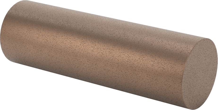 Yüksek Sıcaklık Grafit Dolgulu 841 Yatak Bronzu Çubuk, 1-1/4" Çap, 4" Uzunluk