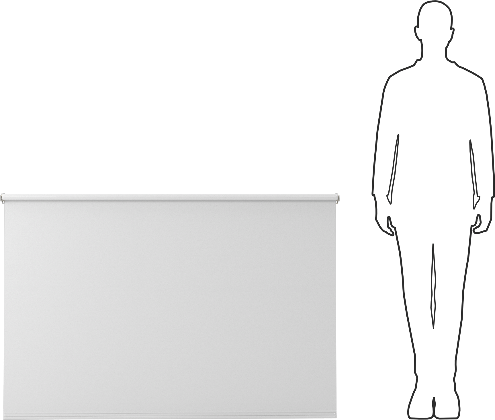 Gizlilik Penceresi Gölgelik, Özel Gölge, Beyaz, 36" Uzunluk, 47“-55” Genişlik