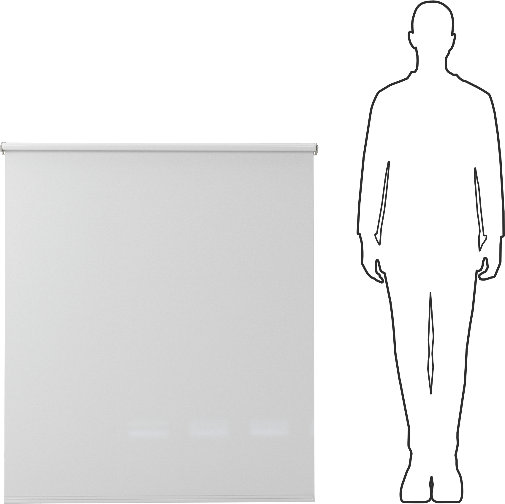 Gizlilik Penceresi Gölgelik, Özel Gölge, Beyaz, 48 inç Uzunluk, 38“-46” Genişlik