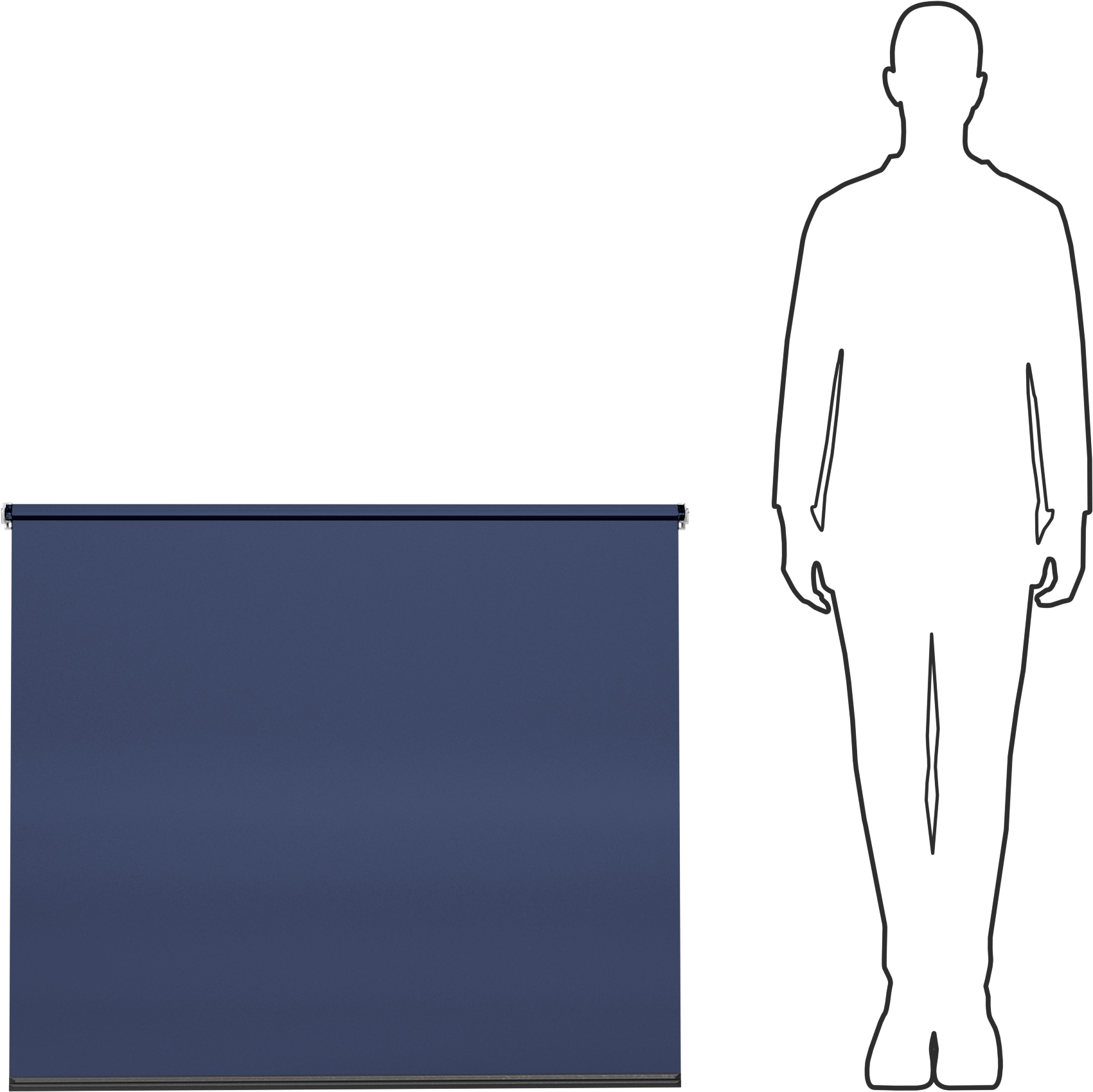 Işık Azaltıcı Pencere Gölgelik, Özel Gölge, Pürüzsüz, 36" Uzunluk, 38“-46” Genişlik