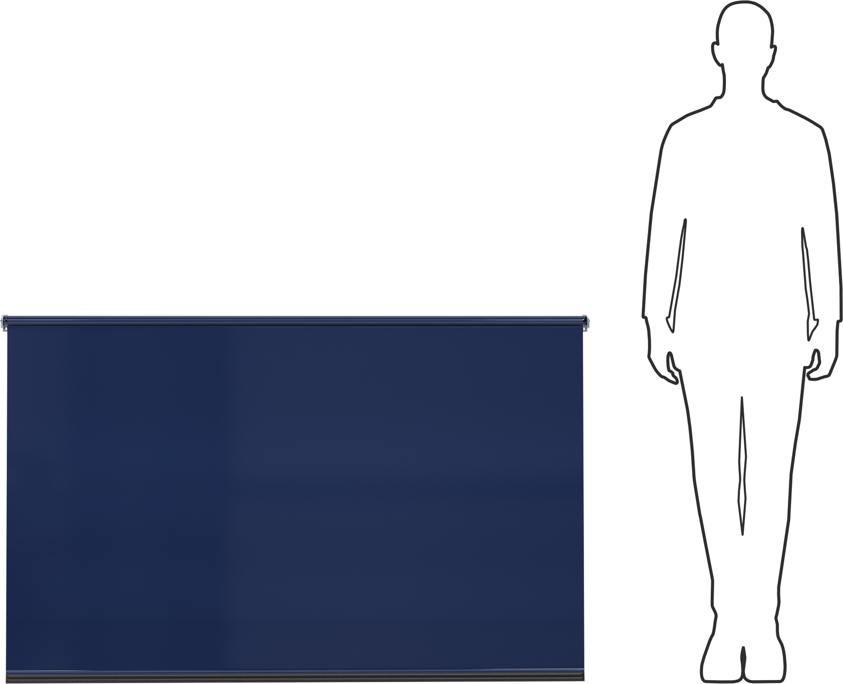 Işık Azaltıcı Pencere Gölgelik, Özel Gölge, Pürüzsüz, 36" Uzunluk, 56“-60” Genişlik