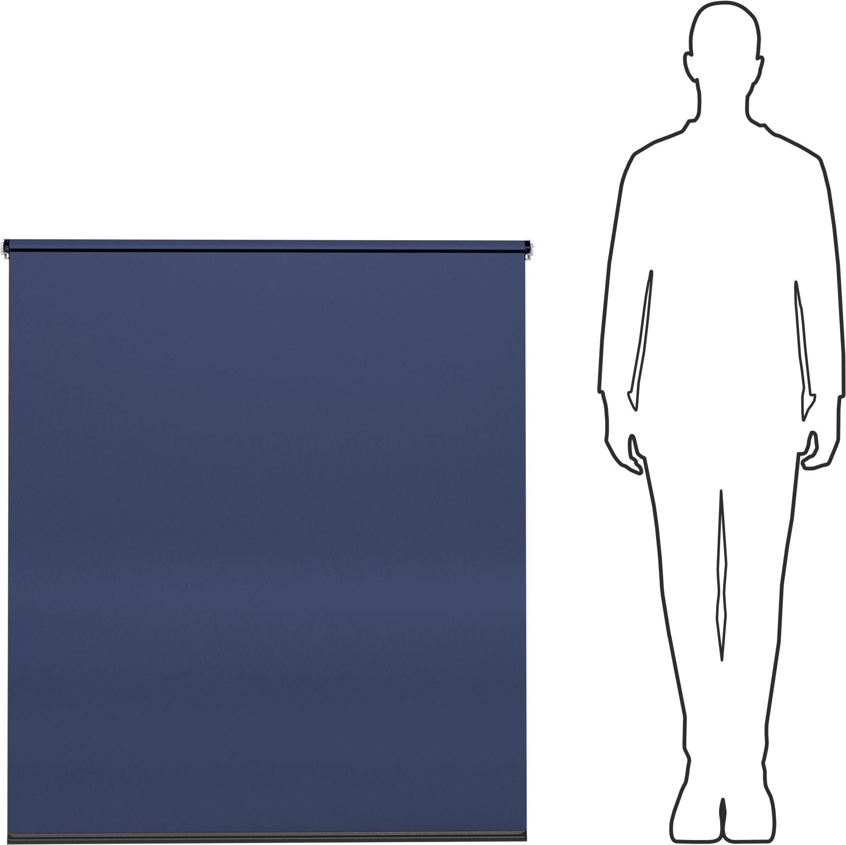 Işık Azaltıcı Pencere Gölgelik, Özel Gölge, Pürüzsüz, 48 inç Uzunluk, 38“-46” Genişlik