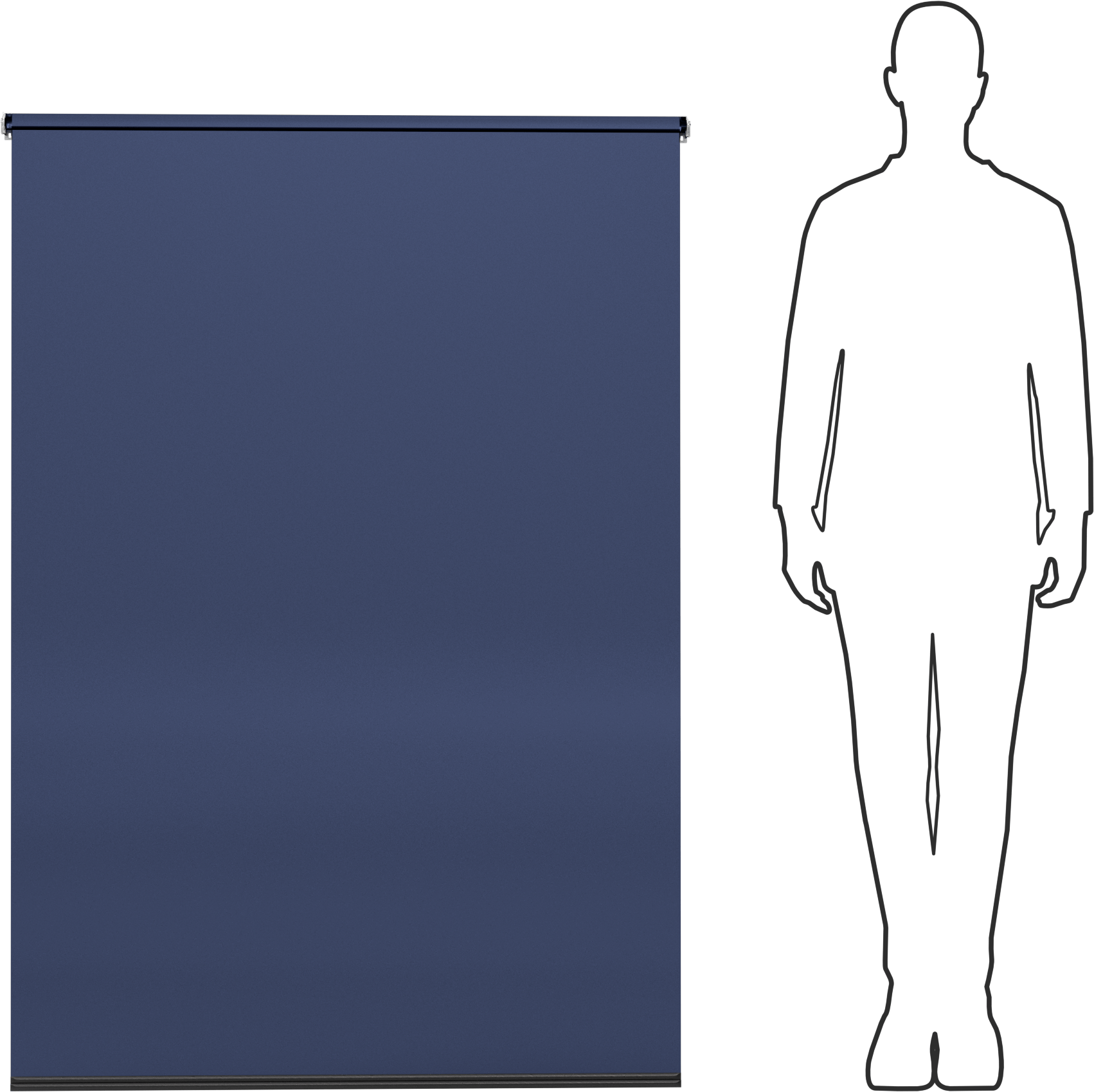 Işık Azaltıcı Pencere Gölgelik, Özel Gölge, Pürüzsüz, 60 inç Uzunluk, 38“-46” Genişlik