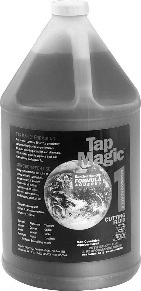 Tap Magic Formula 1 Sulu Soğutucu, Kılavuz Çekme ve Diş Açma için, 1 Galon Sürahi