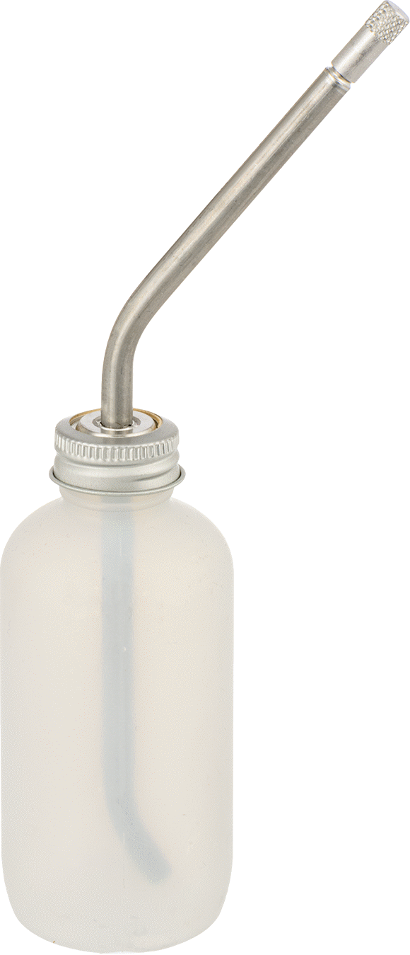Uzatılmış Uçlu Sıkma Şişesi, Kapaklı Alüminyum Nozul, 4 FL. oz Kapasite, 3-3/4" Nozul Uzunluğu