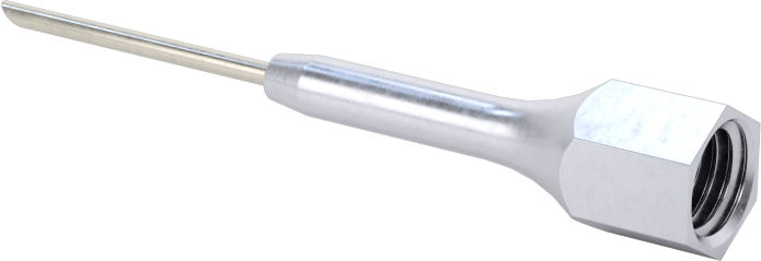Hassas Gres Dağıtım Ucu, 18 Gauge Paslanmaz Çelik Şırınga İğnesi, UNF Dişi, 3/4" Uzunluk