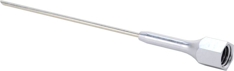 Hassas Gres Dağıtım Ucu, 18 Gauge Paslanmaz Çelik Şırınga İğnesi, UNF Dişi, 2" Uzunluk