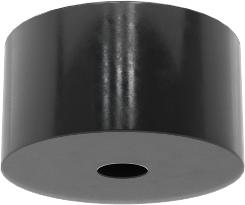 Statik Kontrol Dişsiz Delikli Tampon, 3/4“ Dış Çap x 13/32” Yükseklik