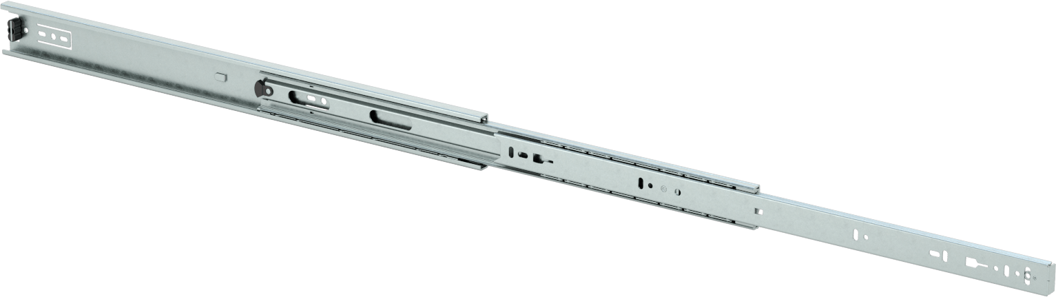 Açık Tutmalı Çekmece Kılavuzları, 19-11/16" Kapalı Uzunluk