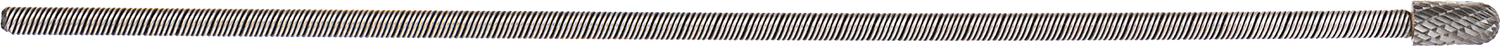 Çift Kesimli Esnek Şaftlı Frez, Yuvarlak Silindir Başlıklı, 12-3/4" Toplam Uzunluk, Numara SC-3