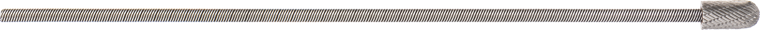Çift Kesimli Esnek Şaftlı Frez, Yuvarlak Silindir Başlıklı, 13" Toplam Uzunluk, Numara SC-5