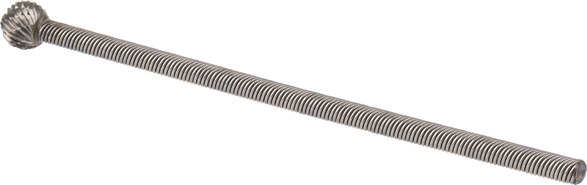 Çift Kesimli Esnek Şaftlı Frez, Bilyalı Başlıklı, 6-1/2" Toplam Uzunluk, Ticaret No. SD-5